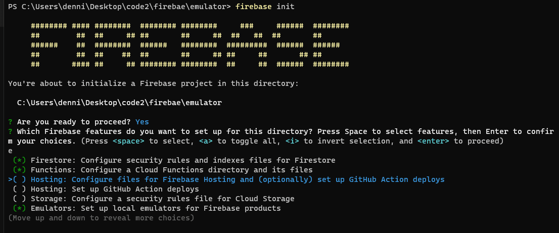 firebase services we need